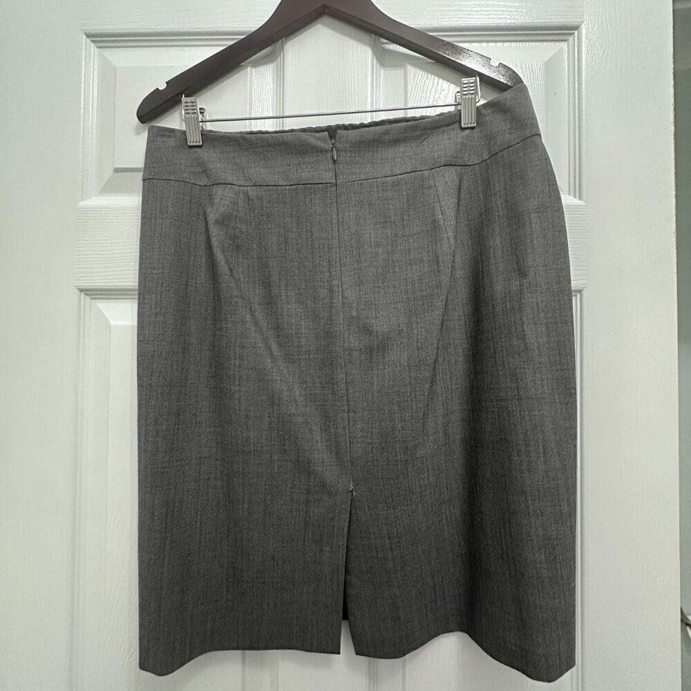 Banana Republic Gray Pencil Suit Skirt Size 12 - Picture 3 of 6